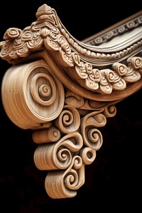 古典木雕角饰细节展示
