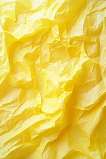 黄色褶皱纸张纹理背景