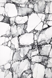 黑白碎石纹理图案