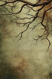 枯树枝干复古风背景图