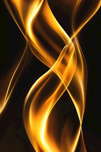 金色动感火焰线条背景图