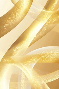 金色流光溢彩动感线条背景