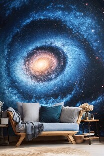 梦幻星系客厅背景墙装饰