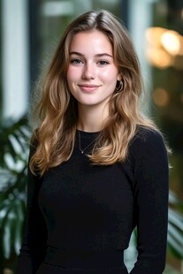 优雅金发女子的迷人肖像