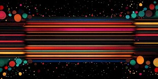 多彩线条与圆点抽象背景