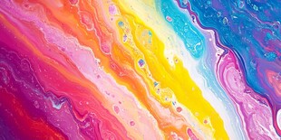 梦幻多彩流体艺术纹理