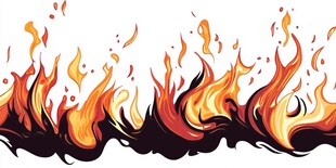 动感火焰图案设计元素