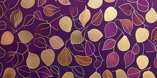 紫色背景叶形图案纹理