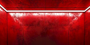 红色光影墙面 未来感背景