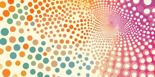 彩色波点渐变抽象背景图