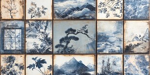 中式水墨风瓷砖图案集锦