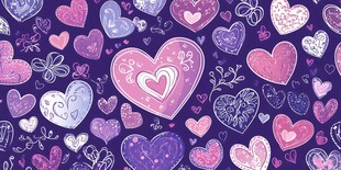 浪漫爱心图案背景设计