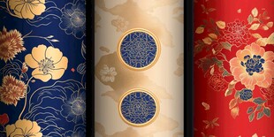 中式传统花纹图案组合