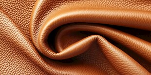 棕色皮革纹理特写