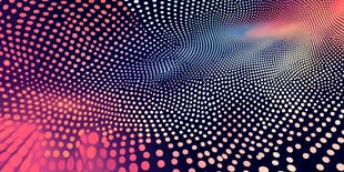 炫彩波点渐变抽象背景图