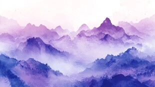 梦幻水墨山水图景