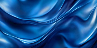 蓝色丝绸质感流动背景