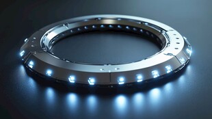 科技感环形发光机械装置