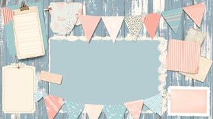 清新手账风装饰背景图