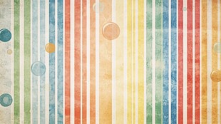 多彩条纹带圆点复古背景