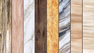 多样材质纹理装饰板材展示