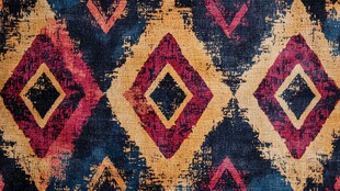 复古几何图案民族风织物