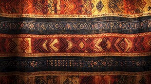 民族风几何图案织物纹理