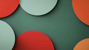 多彩圆形图案背景设计