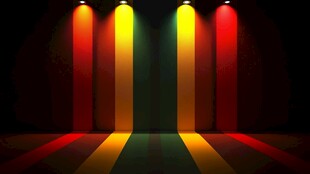 舞台彩色灯光绚丽效果