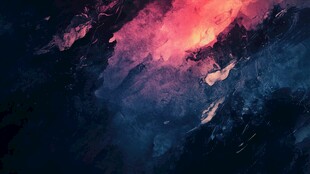 梦幻绚丽的抽象色彩星云