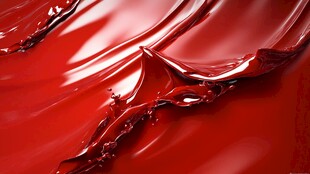 流动的红色液体纹理效果