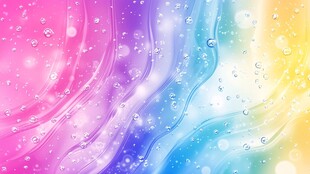 梦幻渐变气泡流体背景图