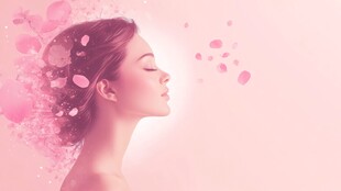 梦幻粉色系唯美女性形象