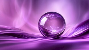 梦幻紫水晶球背景图