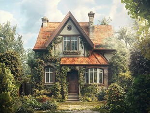 童话般的林间复古小屋