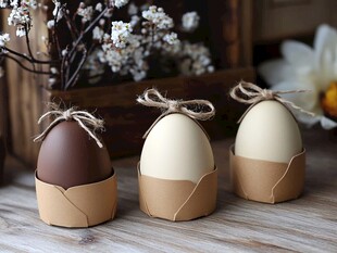 手工巧克力蛋与精致包装