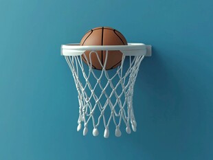 篮球入框瞬间