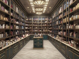 奢华典雅的美妆香水店