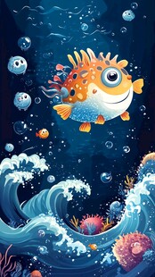 海底萌鱼畅游奇幻世界