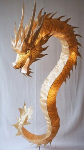 中式龙形纸艺悬挂装饰
