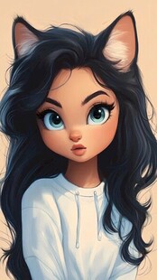 猫耳少女 梦幻可爱风形象