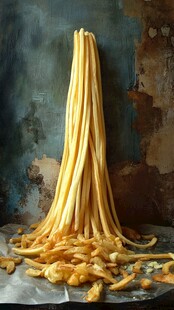高耸直立的奇妙意大利面