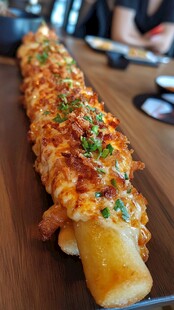 超长芝士热狗棒诱人美食