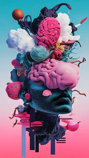 奇幻脑象艺术创意图像