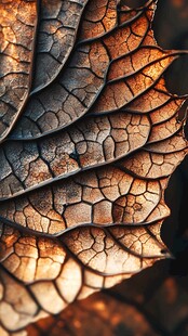 枯叶纹理 自然的沧桑印记