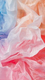 彩色褶皱半透明纸张纹理