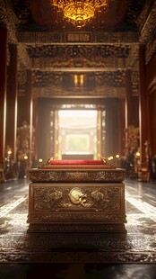 宫廷中的华丽宝箱