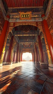 故宫宫殿内景中式古建筑