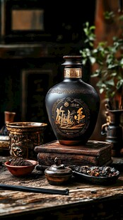 古韵酒瓶 传统雅致之美