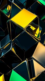 炫彩立体金属方块组合